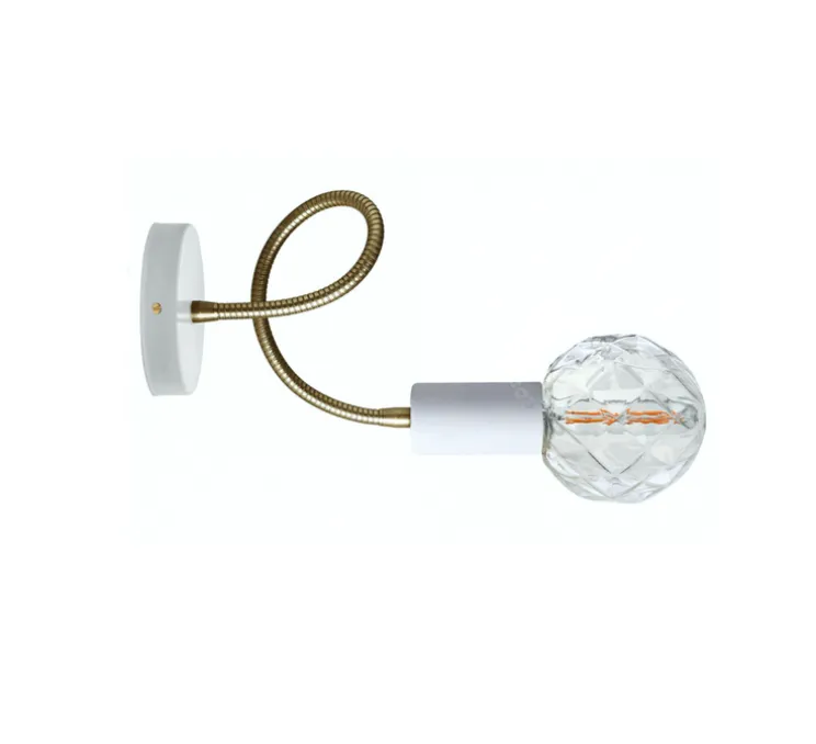 Applique murale, Light.047, blanc, Ø10cm, H48cm - Zangra
