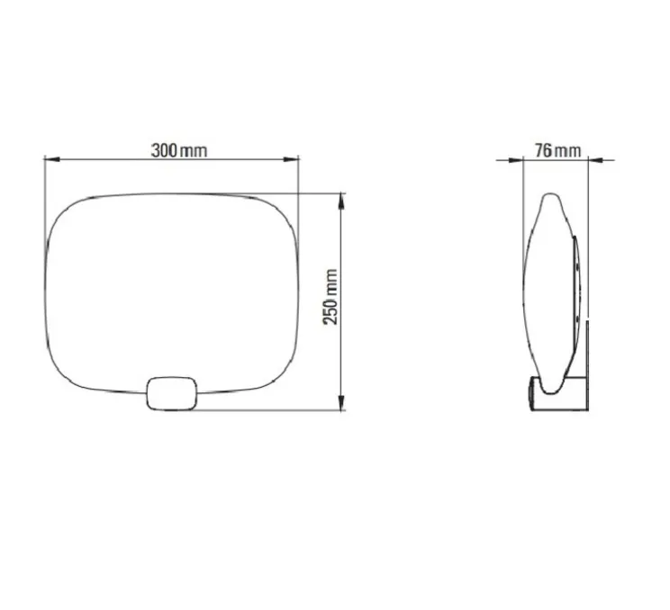 Applique murale, Light Me Tender Horizontal, verre, or, IP44, LED, dim, 2700K, 1430 lm, L30cm, H25cm - DCW éditions Paris