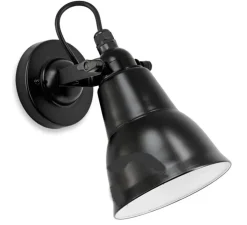 Applique murale, light.055, noir, H31cm, P20cm - Zangra