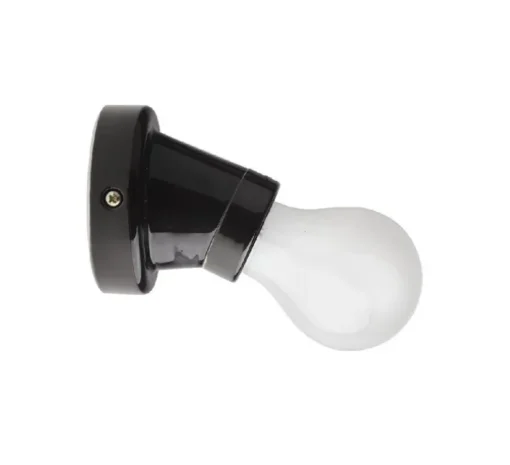Applique murale, Light.002, noir, Ø8cm, H7,5cm - Zangra