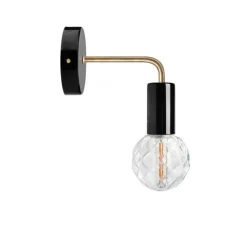 Applique murale, light.047, noir, L10cm, H17cm - Zangra