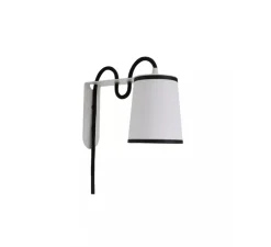 Applique murale, Lightbook, noir et blanc, Ø10cm, H14cm - DesignHeure