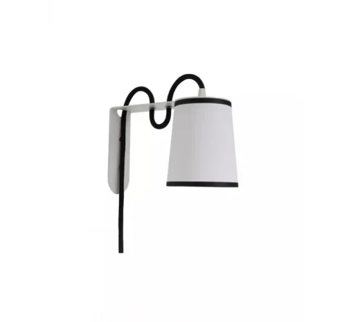 Applique murale, Lightbook, noir et blanc, Ø10cm, H14cm - DesignHeure