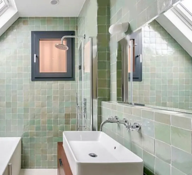 Applique murale, Light.O.016, avec glass009, blanc, IP 54,Ø10cm, H14cm - Zangra