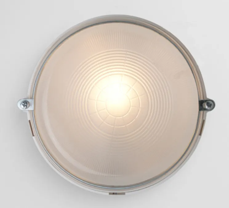 Applique murale, light.o.127, blanc, verre opalin, IP54, Ø17cm, P11cm - Zangra