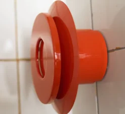 Applique murale, Lille 18, rouge orangé, Ø18cm, P9,3cm - Pholc