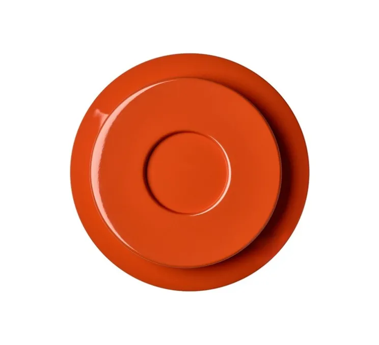 Applique murale, Lille 18, rouge orangé, Ø18cm, P9,3cm - Pholc