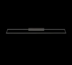 Applique murale, Link 985, graphite satiné, LED, 2700K, 1080lm, L98,5cm, H54cm - Cvl
