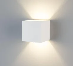 Applique murale, Lisbon, blanc, Ø11.5cm, H11.5cm - Mullan Lighting