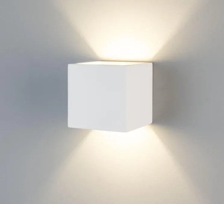 Applique murale, Lisbon, blanc, Ø11.5cm, H11.5cm - Mullan Lighting