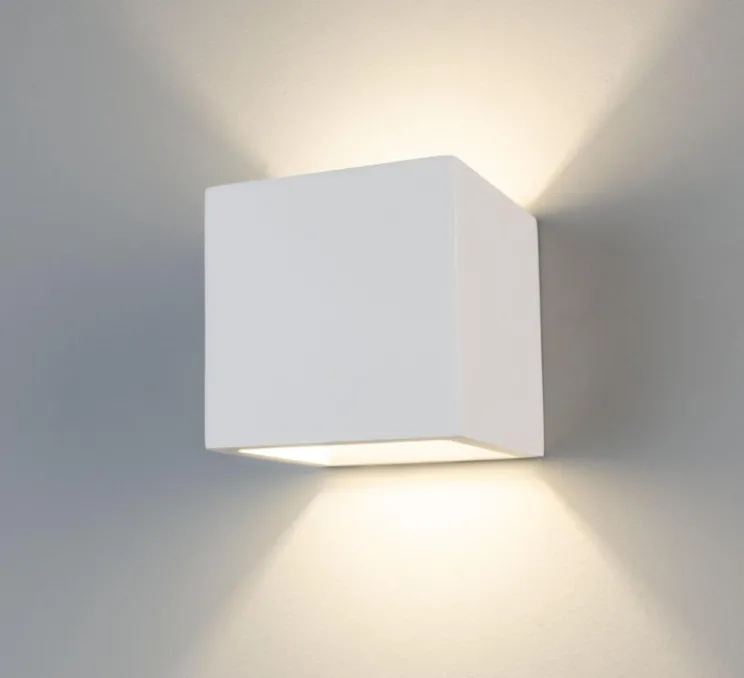 Applique murale, Lisbon, blanc, Ø11.5cm, H11.5cm - Mullan Lighting