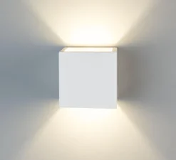 Applique murale, Lisbon, blanc, Ø11.5cm, H11.5cm - Mullan Lighting