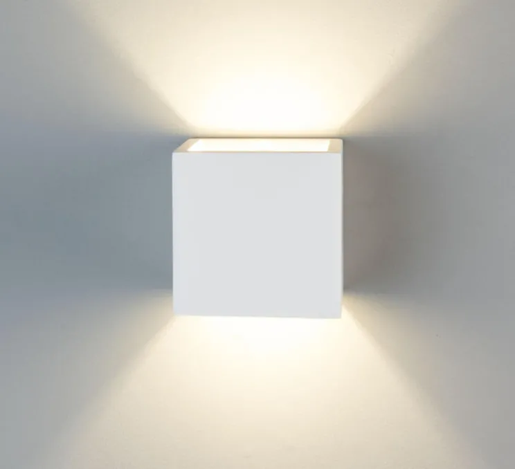 Applique murale, Lisbon, blanc, Ø11.5cm, H11.5cm - Mullan Lighting