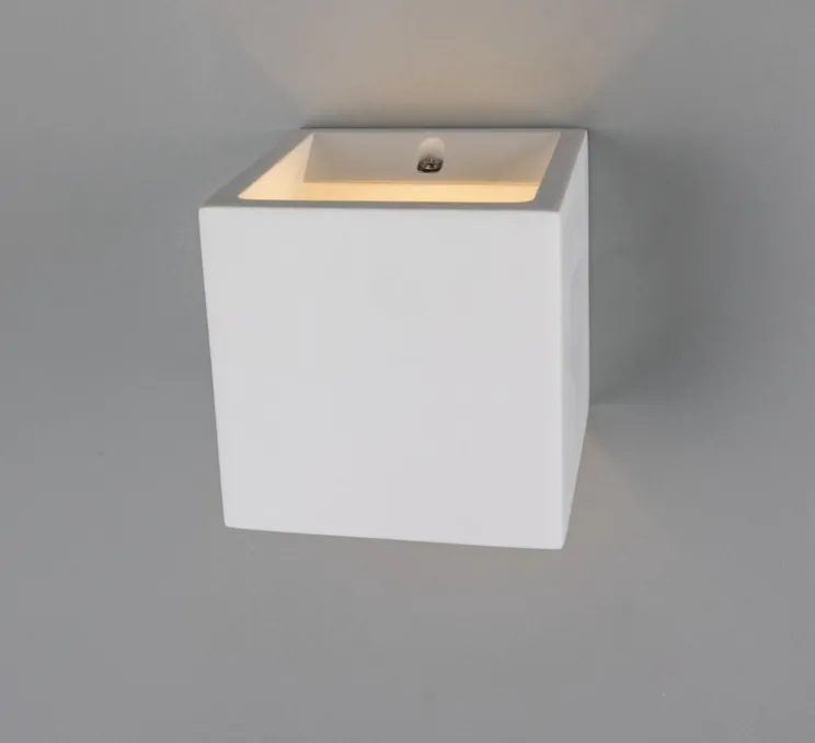 Applique murale, Lisbon, blanc, Ø11.5cm, H11.5cm - Mullan Lighting