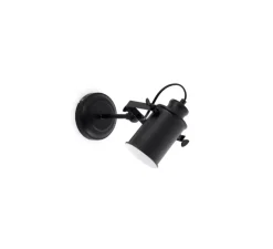 Applique murale, List, noir mat, L8,5cm, H33,5cm - Faro