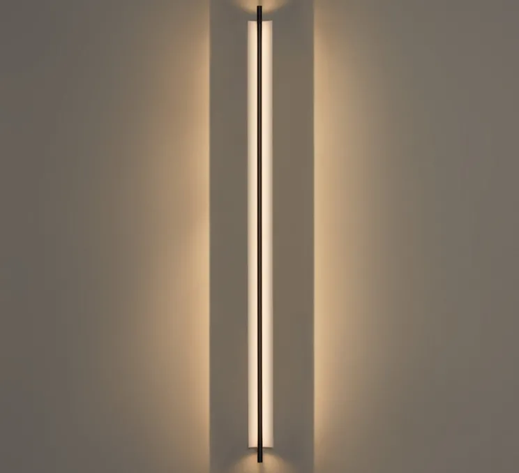 Applique murale, Lámina 165, noir, LED, dim, 2700K, 1484 lm, L9cm, H179,8cm - Santa & Cole