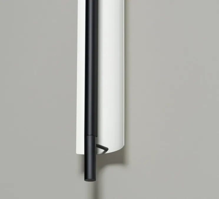 Applique murale, Lámina 165, noir, LED, dim, 2700K, 1484 lm, L9cm, H179,8cm - Santa & Cole