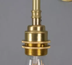 Applique murale, Lome, Laiton satiné, L8cm, H17cm - Mullan Lighting