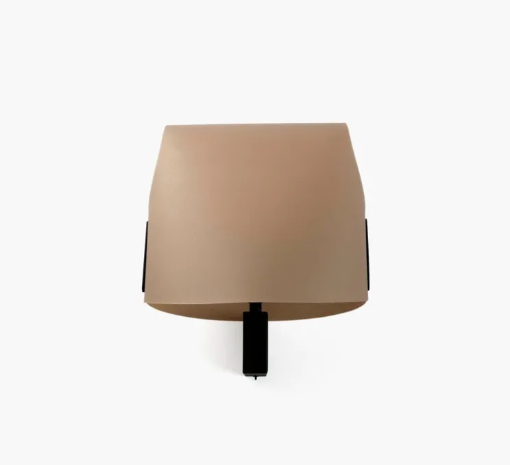 Applique murale, Luang, noir et camel, L30cm, H26cm-Faro