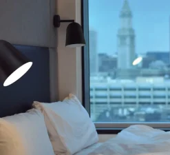 Applique murale, Lula A1, noir, Ø11,5cm, H13cm - Luxcambra