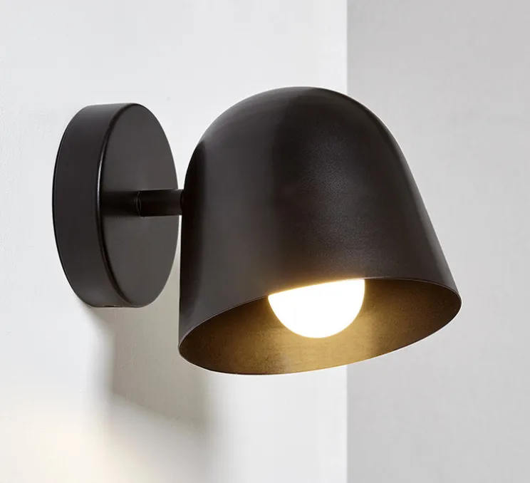 Applique murale, Lula A2, noir, Ø13cm, H13cm - Luxcambra