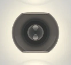 Applique murale, Luna, noir fumé, L21cm, H17cm - Astro