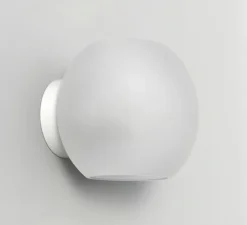 Applique murale, Luna, verre givré, L21cm, H17cm - Astro