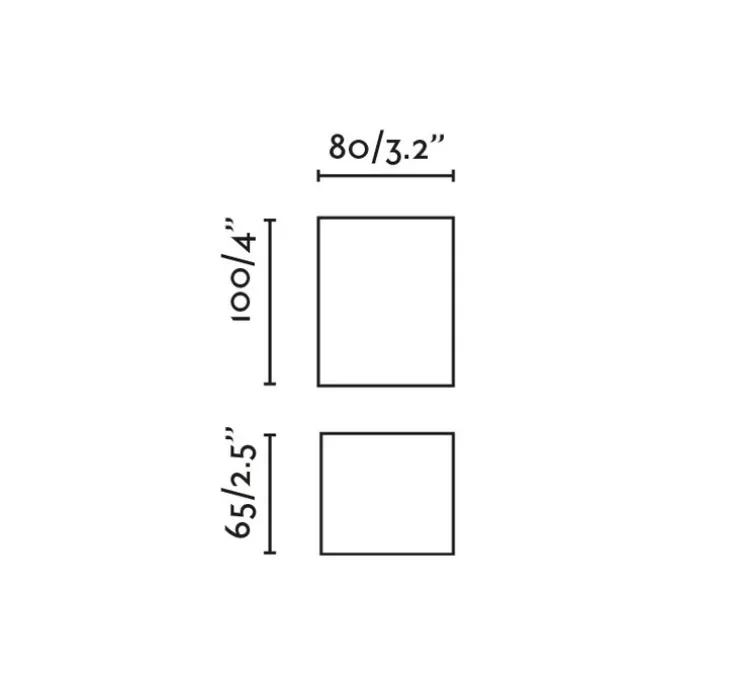 Applique murale, Lune 1L, lisse, gris, L8cm, H10cm - Faro