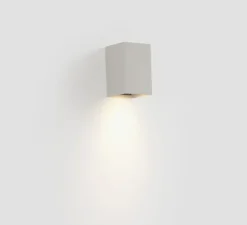 Applique murale, Lune 1L, lisse, blanc, L8cm, H10cm - Faro