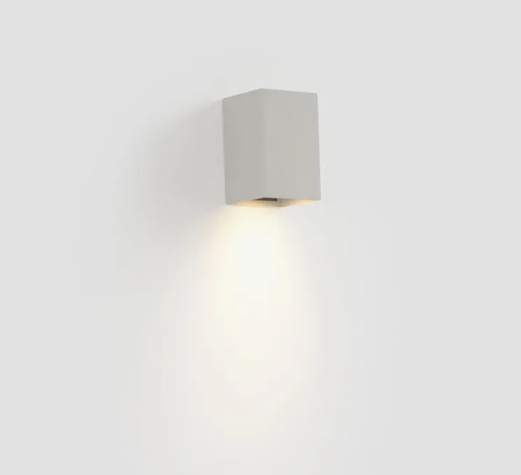 Applique murale, Lune 1L, lisse, blanc, L8cm, H10cm - Faro