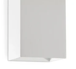 Applique murale, Lune 1L, lisse, blanc, L8cm, H10cm - Faro