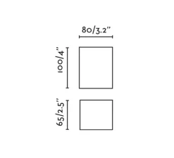 Applique murale, Lune 1L, lisse, blanc, L8cm, H10cm - Faro