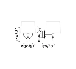 Applique murale, Mambo, liseuse, noir, LED, 3000K, 280lm, L22cm, H20cm - FARO