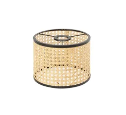 Applique murale, Mambo, liseuse, noir, rotin, cannage, LED, 3000K, 280lm, Ø21cm, H15,9cm - FARO