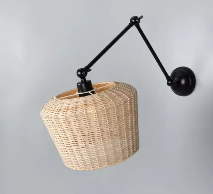 Applique murale, Manila Large, noir mat, L30cm, H65cm - Mullan Lighting