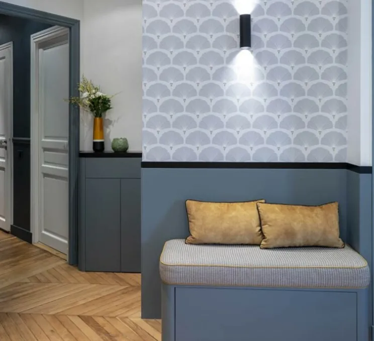 Applique murale, MANTIS BS5 MINI, noir, LED, 318lm, L25,5cm, H11,5cm - Dcw editions