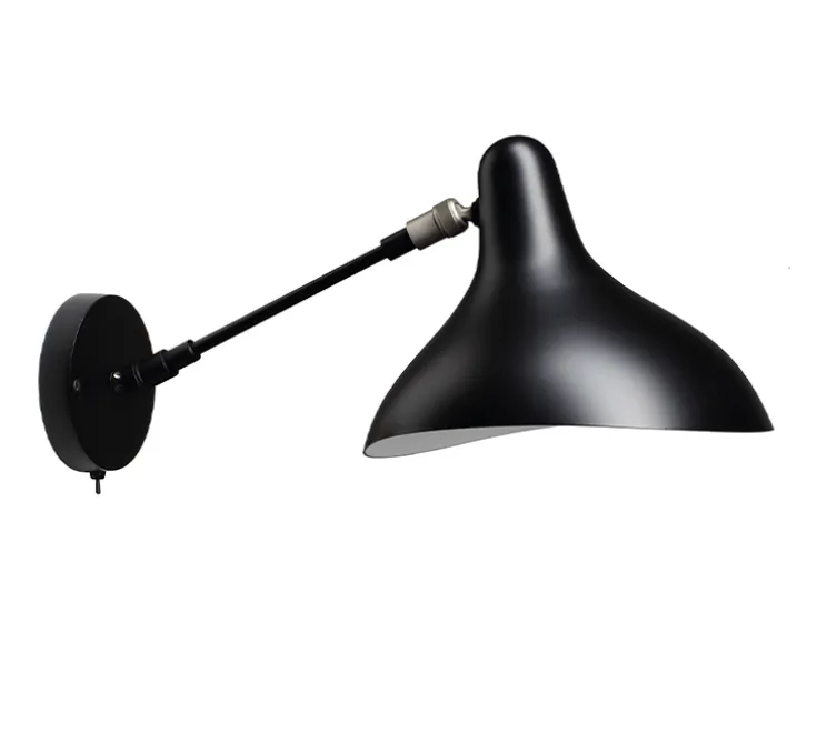 Applique murale, Mantis BS5 SW,avec interrupteur, noir, L22cm, H20,5cm - DCW éditions Paris