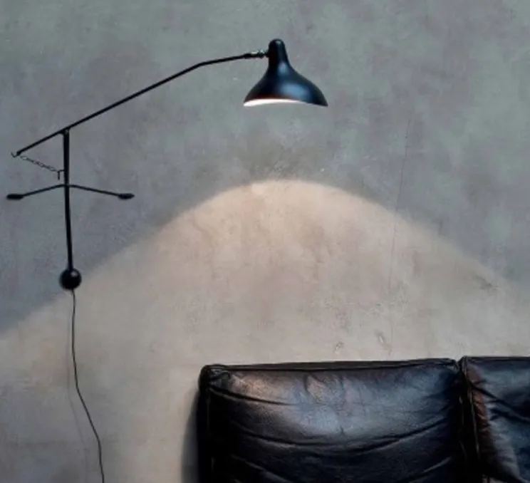 Applique murale, Mantis BS2 MINI, noir, LED, L71,5cm, H68cm - Dcw editions