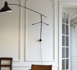 Applique murale, Mantis BS2, noir, L153cm, H68cm - Dcw editions