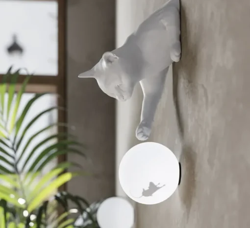 Applique murale, Maoo, blanc mat, verre givré, L15cm, H30cm - Karman