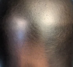 Applique murale, Martel 300, Travertin, Bronze marron foncé patiné, IP44, LED, dim, 2700K, 700 lm, L15cm, H30cm - Entrelacs