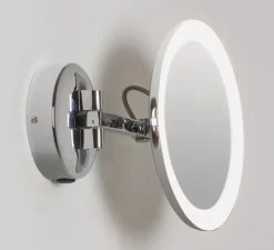 Applique murale, Mascali Round, chrome poli, IP44, LED, 3000K, 110lm, L21,5cm, H21,5cm - Astro Lighting