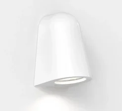 Applique murale, Mast Light Coastal, vernis blanc brillant, IP44, Ø8,9cm, H13,7cm - Astro