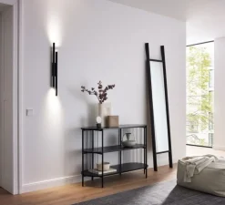 Applique murale, Match 4.0, noir, LED, dim, 2700K, 1540 lm, L5,4cm, H72cm - Wever&Ducré