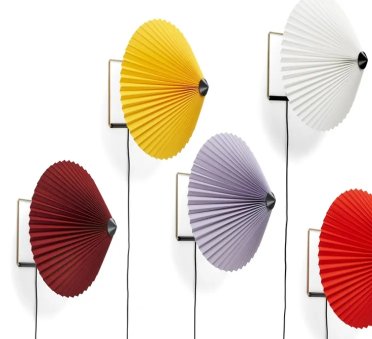 Applique murale, Matin 380, rouge oxidé, LED, dim, 2800K, 150 lm, Ø38cm, H25cm - HAY