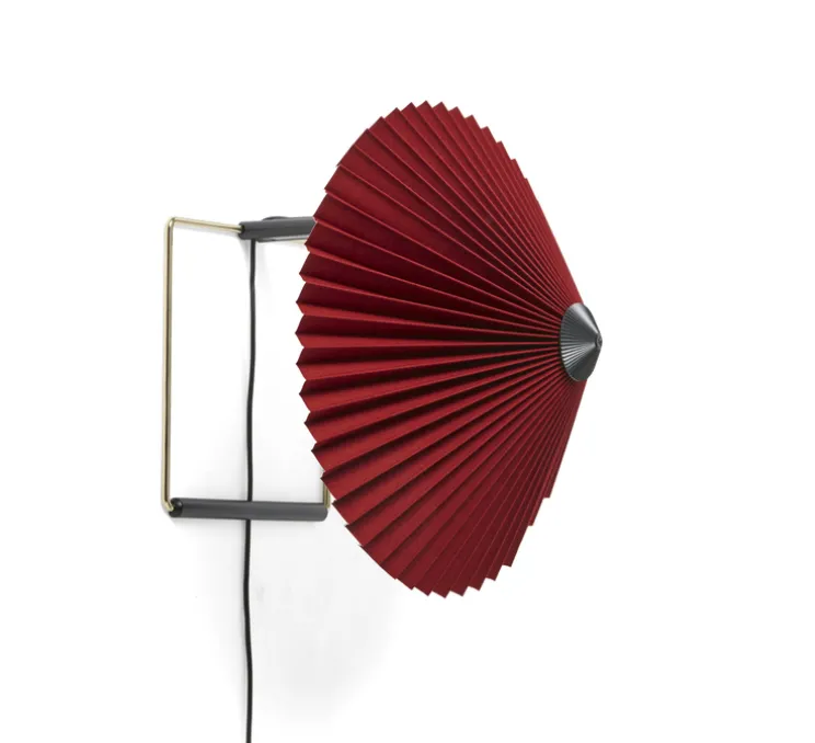 Applique murale, Matin 300, rouge oxidé, LED, dim, 2800K, 150 lm, Ø30cm, H25cm - HAY