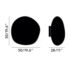 Applique murale, Melt, cuivre, LED, 3000K, 800lm, L50cm, H50cm - Tom Dixon