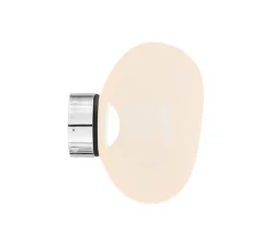 Applique murale, Melt Mini, opal, argent, LED, dim, 3000K, 800 lm, Ø25cm, H28cm - Tom Dixon