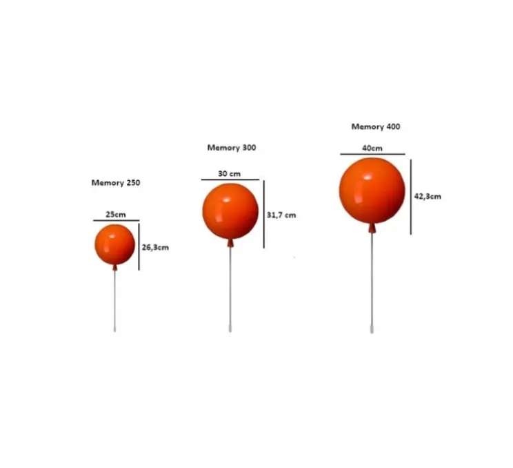 Applique murale, Memory 300, Orange, Ø30cm, H32,5cm - Brokis