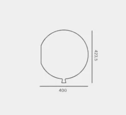 Applique murale, Memory 400, orange, Ø40cm, H41,5cm - Brokis